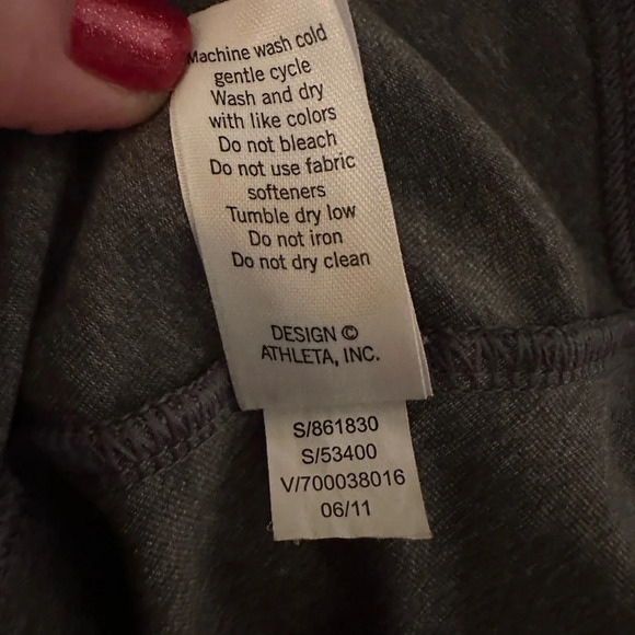 ATHLETA Retro Renew SMALL Gray Flirty Jacket With Tiered Ruffle Layers Twirly - Picture 8 of 11